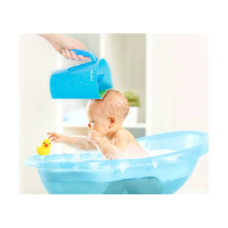 Akuku puodelis galvai skalauti, A0430 WHITE/TURQUOISE Akuku puodelis galvai skalauti, A0430 WHITE/TURQUOISE