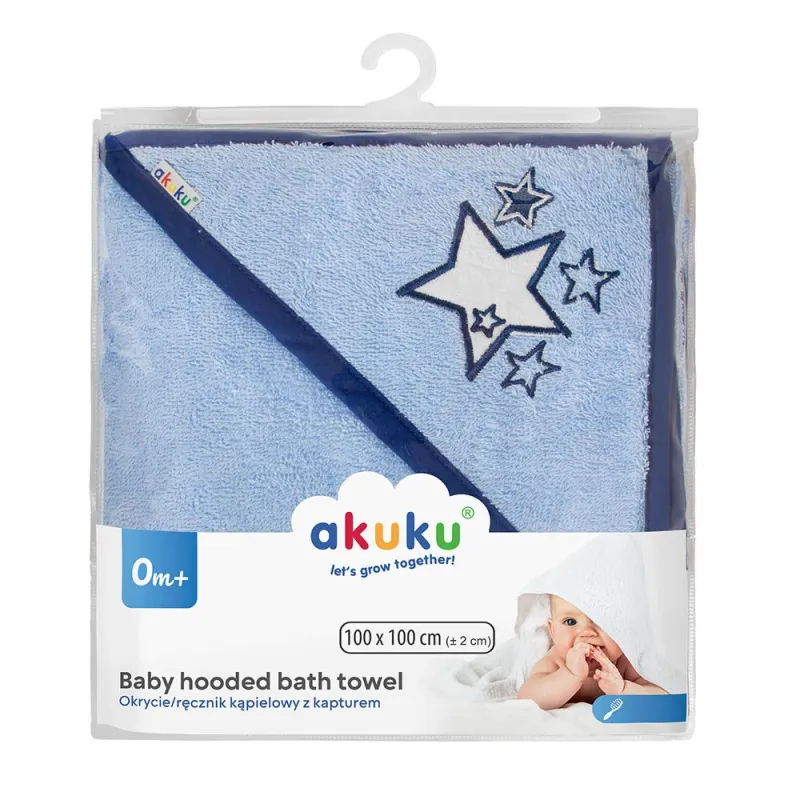 Akuku rankšluostis su gobtuvu 100×100 cm., 100% terry, A0663 Akuku rankšluostis su gobtuvu 100×100 cm., 100% terry, A0663