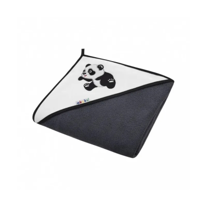 Akuku rankšluostis su gobtuvu 100x100cm., A1251-PANDA