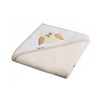 Akuku rankšluostis su gobtuvu 100x100cm PELĖDA, A1241