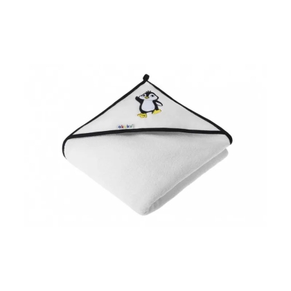 Akuku rankšluostis su gobtuvu 100x100cm Pingvinas, A1240