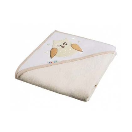 Akuku rankšluostis su gobtuvu 80x80cm PELĖDA, A1231