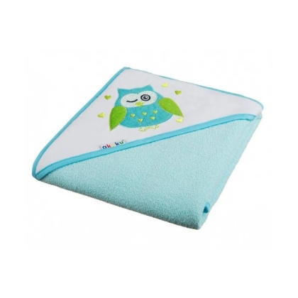 Akuku rankšluostis su gobtuvu 80x80cm PELĖDA, A1236