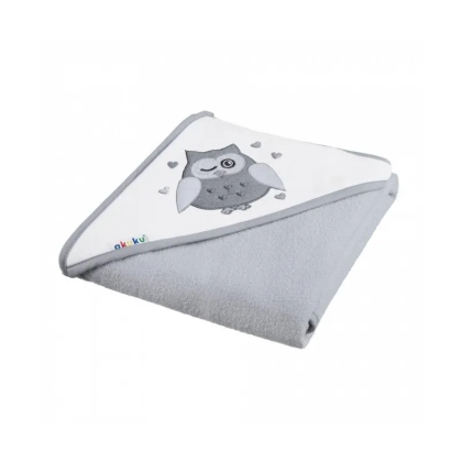 Akuku rankšluostis su gobtuvu 80x80cm PELĖDA, A1238