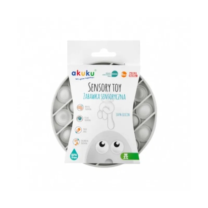 Akuku sensorinis žaislas paspaudžiami burbuliukai, grey, A0478