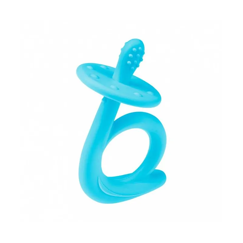 Akuku silikoninis kramtukas SNAIL, guminis masažuoklis, A0114 BLUE Akuku silikoninis kramtukas SNAIL, guminis masažuoklis, A0114 BLUE