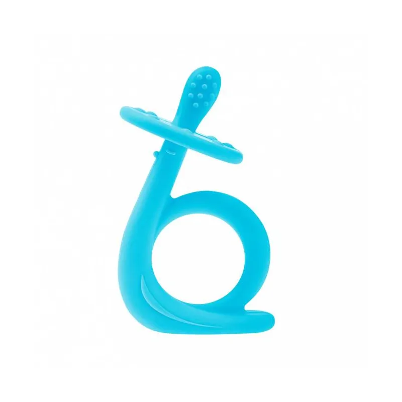 Akuku silikoninis kramtukas SNAIL, guminis masažuoklis, A0114 BLUE Akuku silikoninis kramtukas SNAIL, guminis masažuoklis, A0114 BLUE