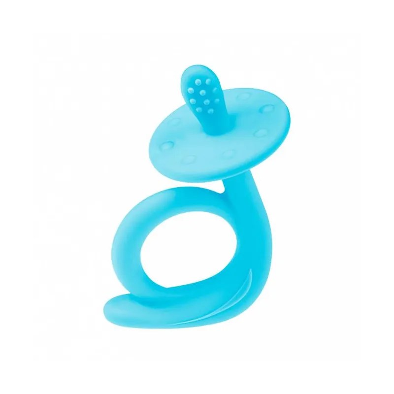 Akuku silikoninis kramtukas SNAIL, guminis masažuoklis, A0114_BLUE Akuku silikoninis kramtukas SNAIL, guminis masažuoklis, A0114_BLUE