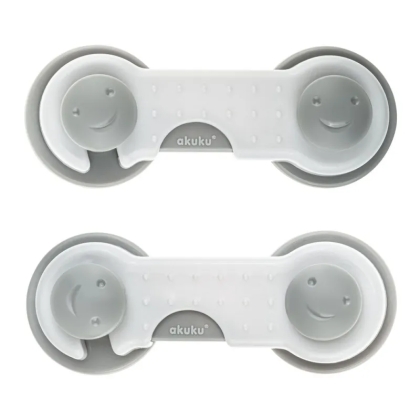 Akuku stalčių apsauga (2 vnt.), pilka, A0649