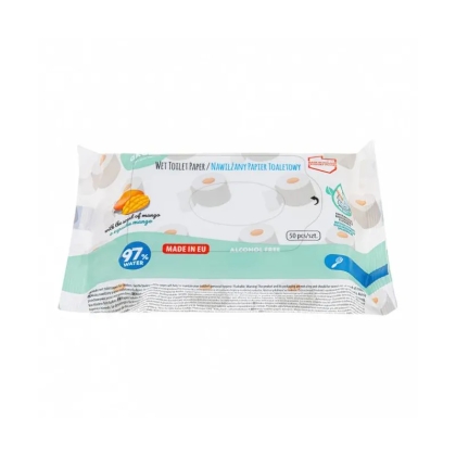 Akuku vaikiškas drėgnas tualetinis popierius, 50 vnt. A0030