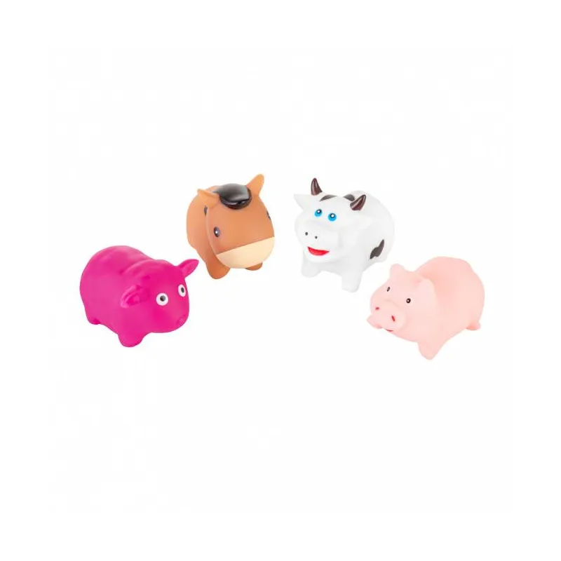 Akuku vonios žaislų rinkinys Naminiai gyvūnai 4 vnt., A0168 Akuku vonios žaislų rinkinys Naminiai gyvūnai 4 vnt., A0168