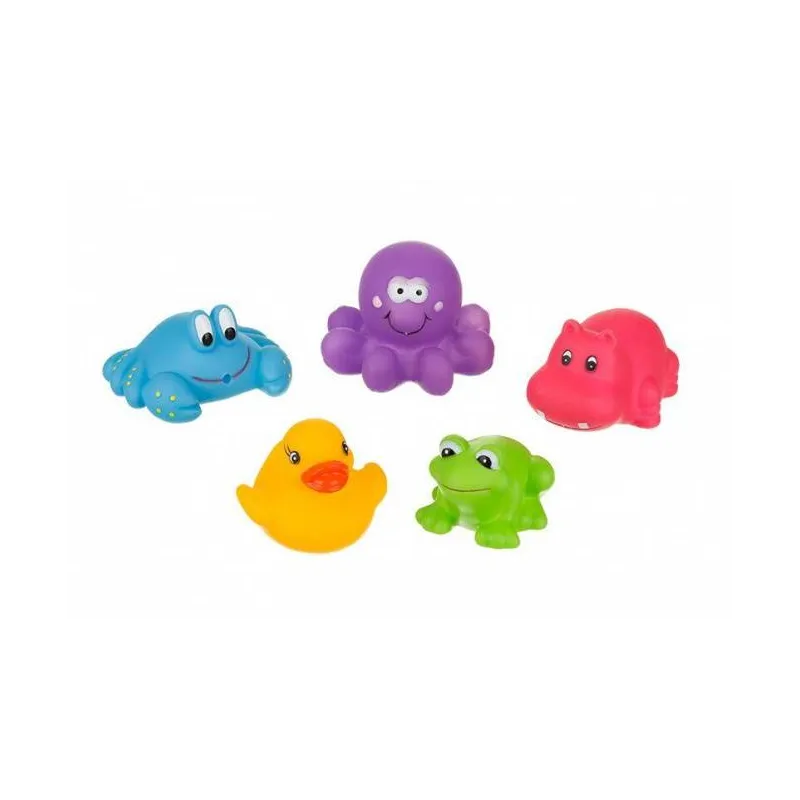 Akuku vonios žaislų rinkinys VANDENS GYVŪNAI 5 vnt., A0363 Akuku vonios žaislų rinkinys VANDENS GYVŪNAI 5 vnt., A0363