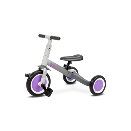 Dviratukas/triratukas Toyz FOX 4in1, grey/purple