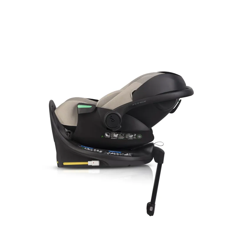 Pasisukanti, gulima autokėdutė su isofix baze Easy go Buz Pro Xtd I size 0 13, Taupe Pasisukanti, gulima autokėdutė su isofix baze Easy go Buz Pro Xtd I size 0 13, Taupe