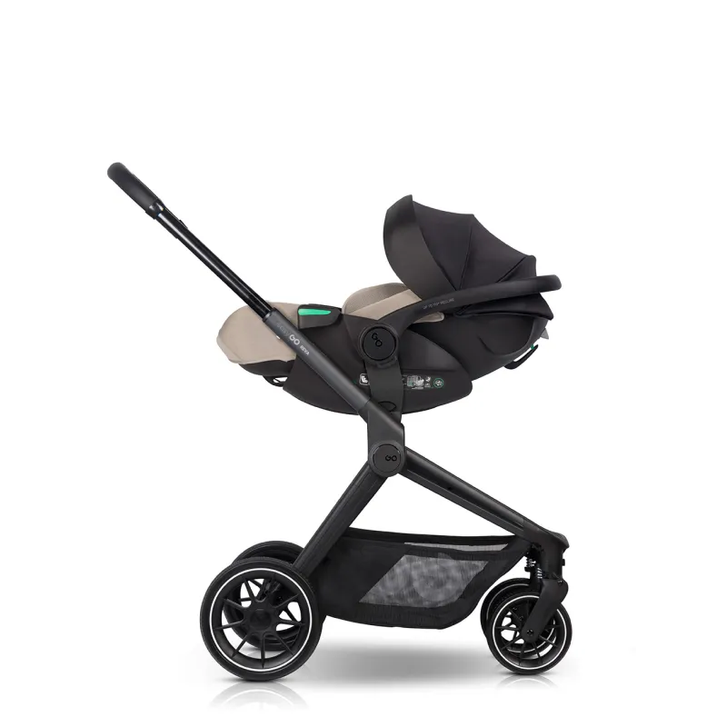 Pasisukanti, gulima autokėdutė su isofix baze Easy go Buz Pro Xtd I size 0 13, Taupe Pasisukanti, gulima autokėdutė su isofix baze Easy go Buz Pro Xtd I size 0 13, Taupe
