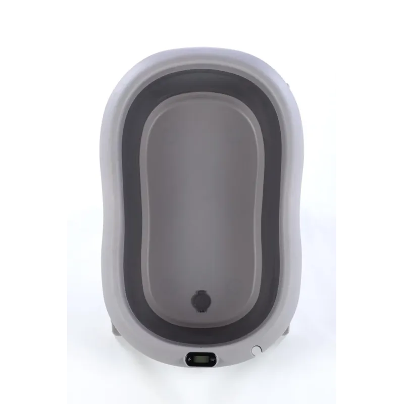 Sulankstoma vonia Bath & Care su termometru ir gultuku, Dark grey Sulankstoma vonia Bath & Care su termometru ir gultuku, Dark grey