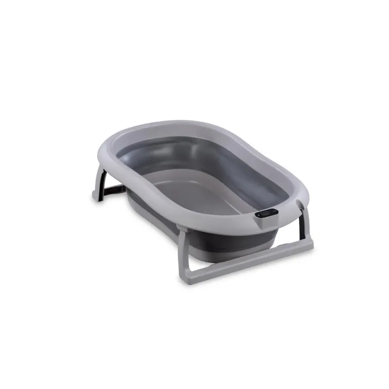 Sulankstoma vonia Bath & Care su termometru ir gultuku, Dark grey Sulankstoma vonia Bath & Care su termometru ir gultuku, Dark grey