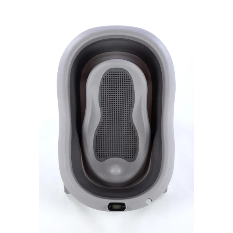 Sulankstoma vonia Bath & Care su termometru ir gultuku, Dark grey Sulankstoma vonia Bath & Care su termometru ir gultuku, Dark grey