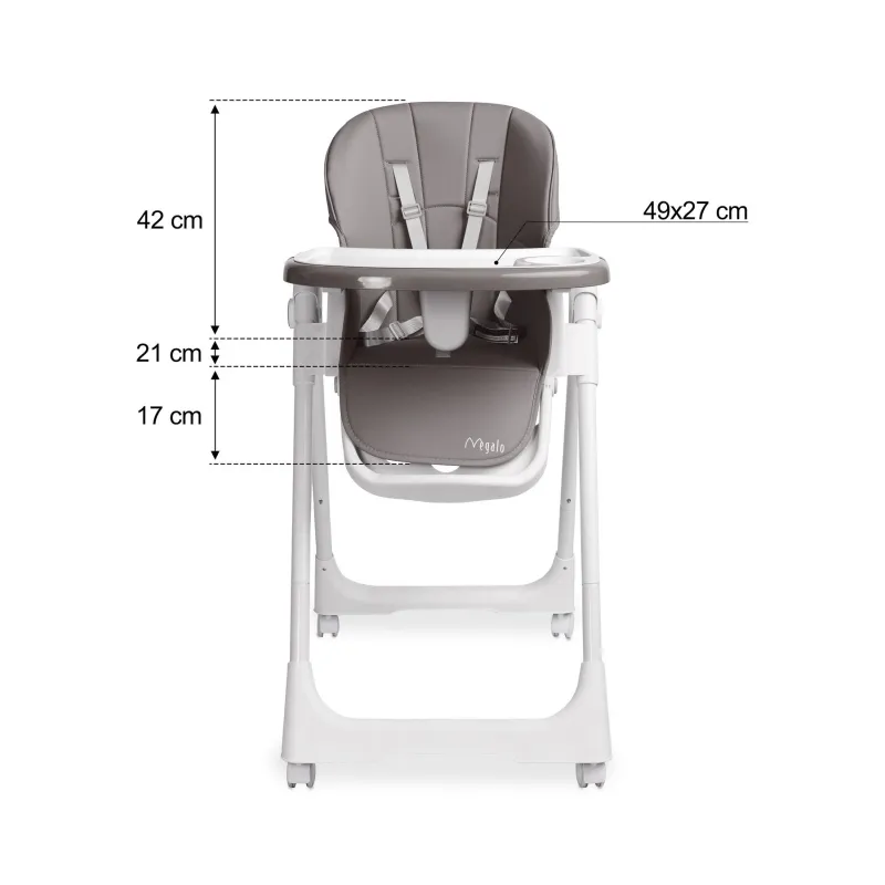 Maitinimo kėdutė Caretero Megalo, Dark grey Maitinimo kėdutė Caretero Megalo, Dark grey